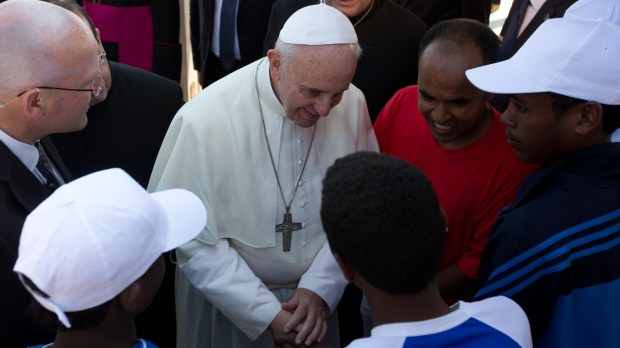ITALY-POPE-IMMIGRATION-REFUGEE-LAMPEDUSA