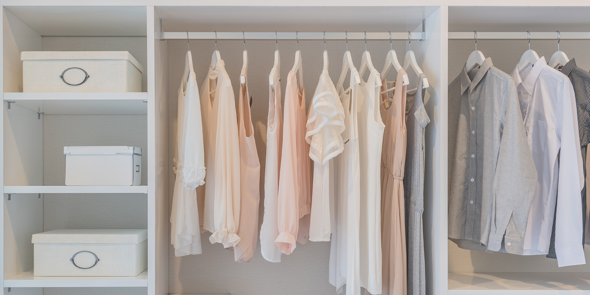 WEB3 CLOTHING CLOTHES CLOSET ORGANIZATION SPRING CLEANING KOM MARI Shutterstock