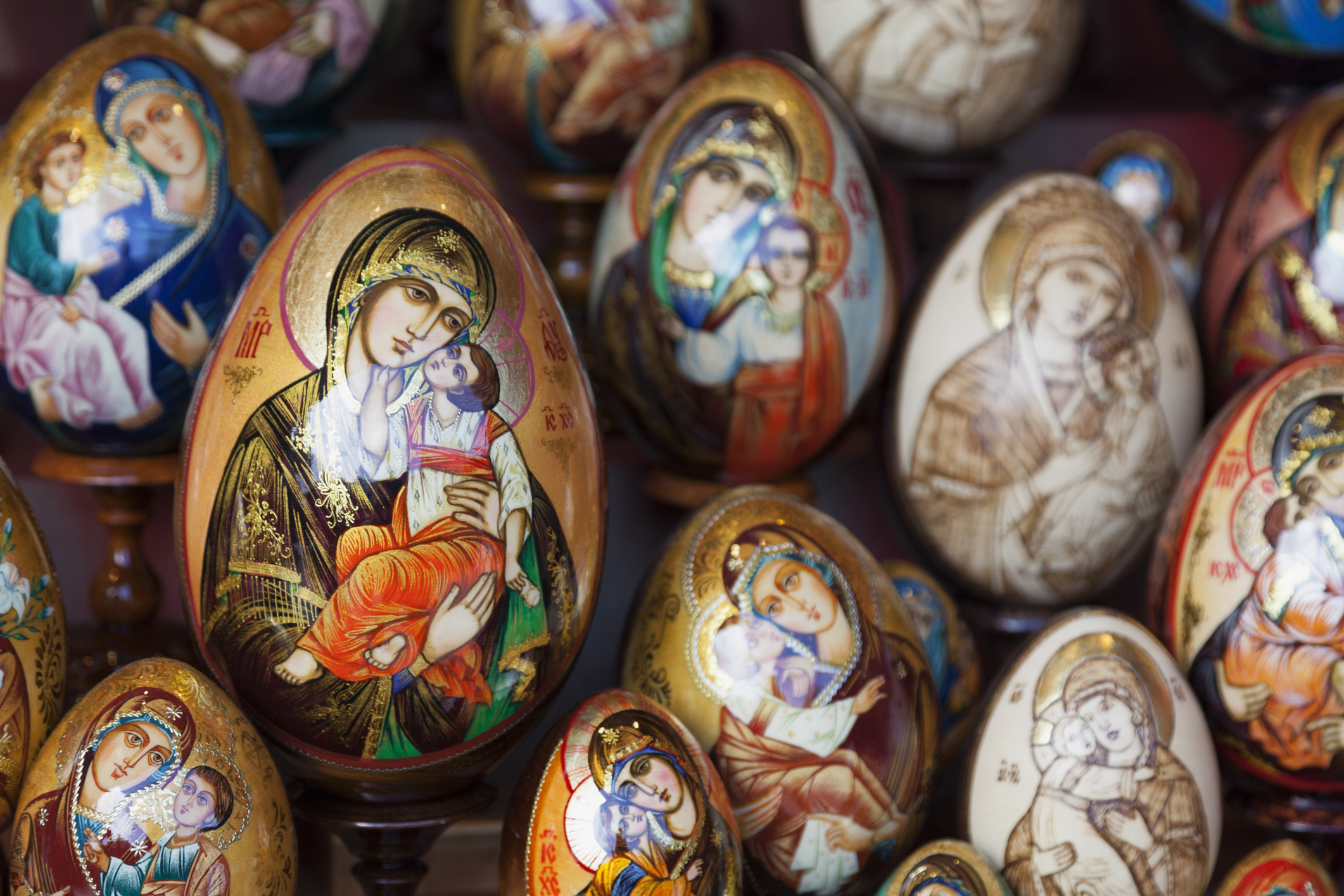 WEB3 EGG JESUS HISTORICAL RED FABERGE CHURCH CHRIST MARY SAINT Getty Images