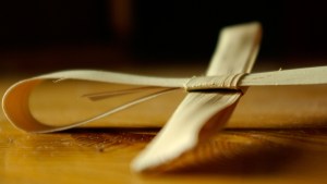 WEB3 PALM SUNDAY PALM CROSS ON TABLE FROM SIDE Colin Paterson Flickr