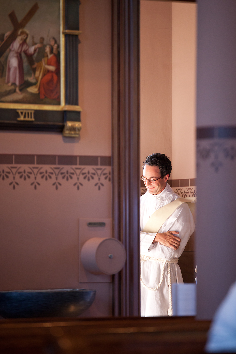 FR MICHAEL RENNIER ORDINATION IN SACRISTY