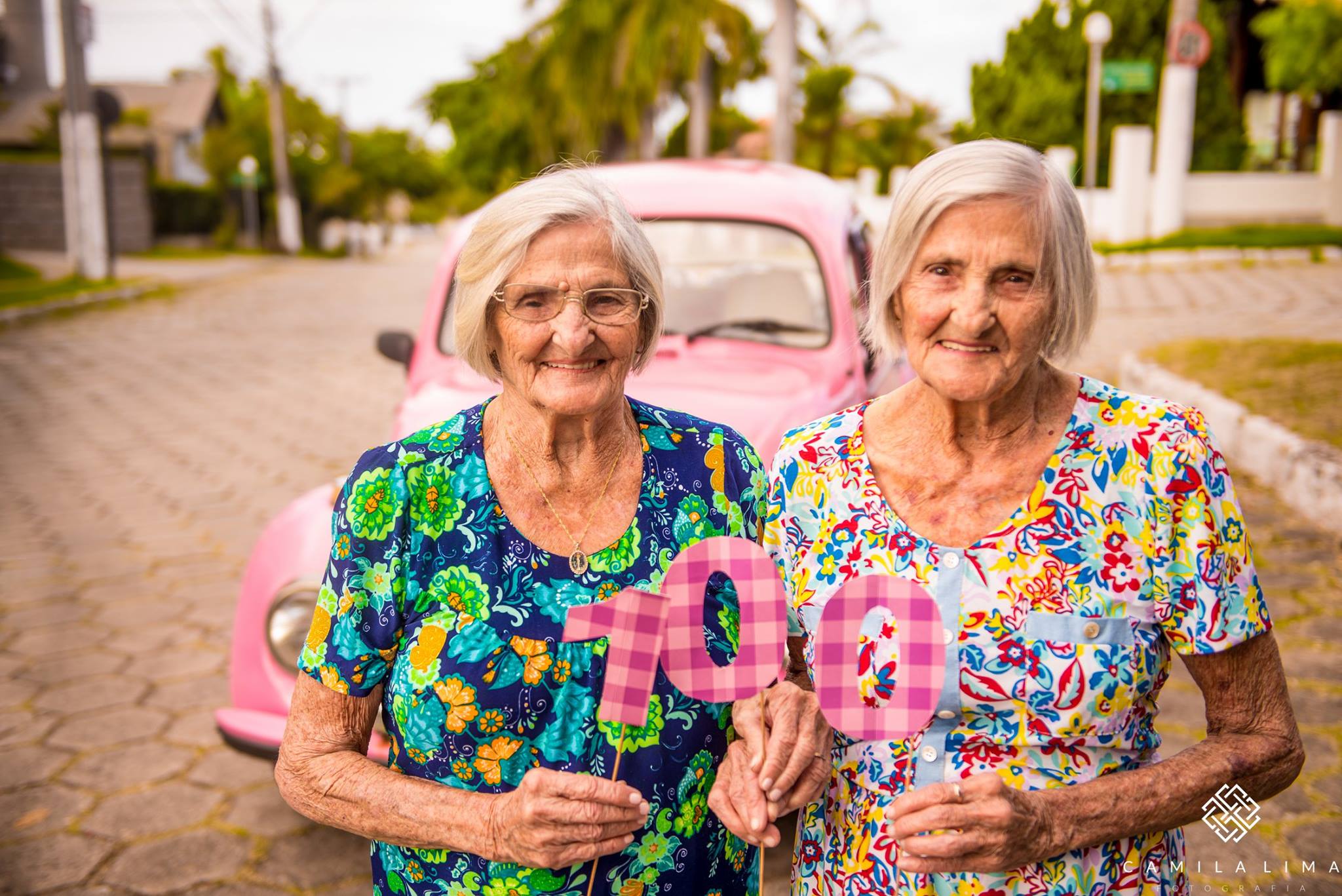 TWIN SISTERS 100TH BIRTHDAY