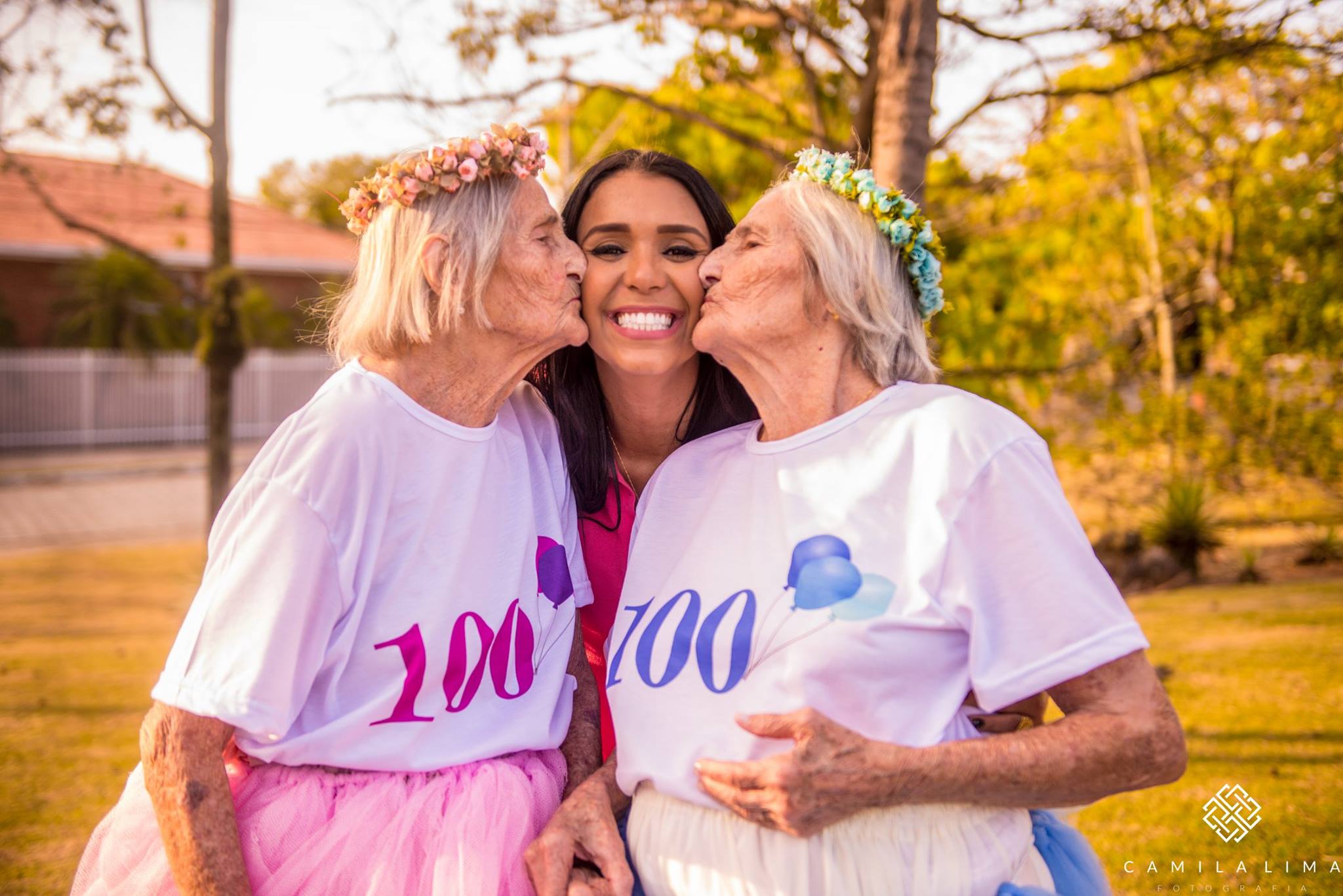 TWIN SISTERS 100TH BIRTHDAY