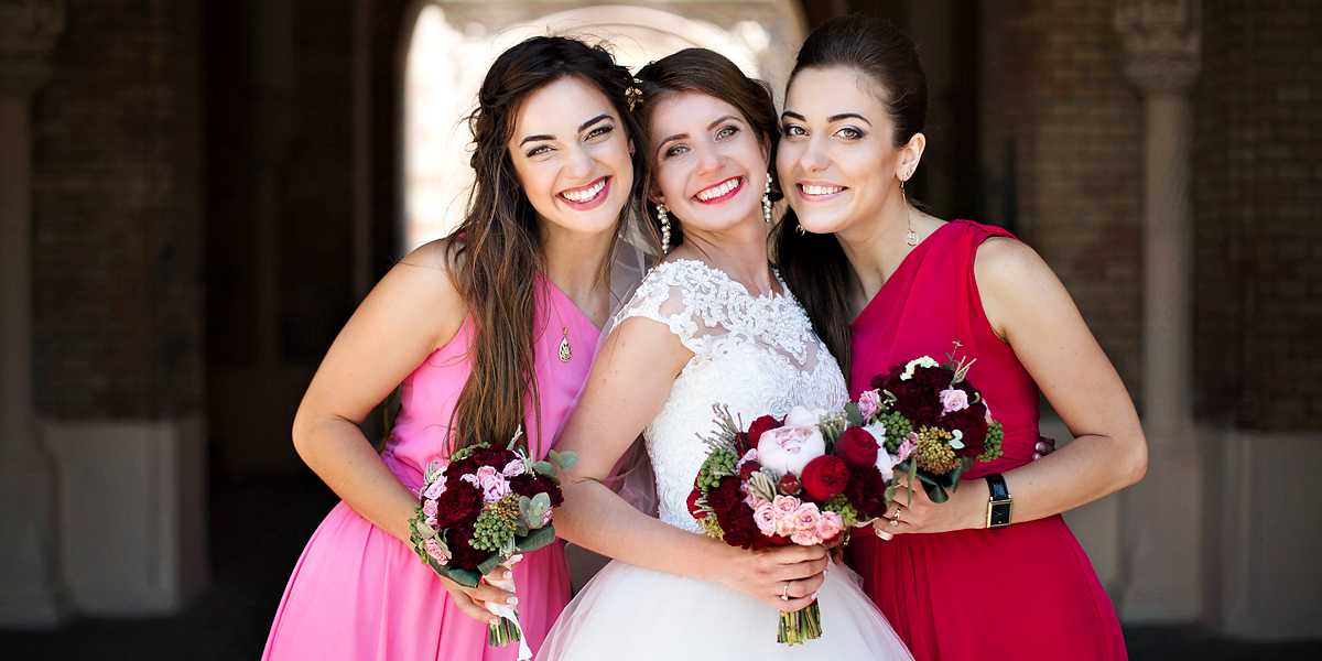 BRIDE AND BRIDESMAIDS