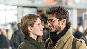 COUPLE AT AIRPORT