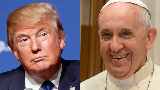 DONALD TRUMP AND POPE FRANCIS