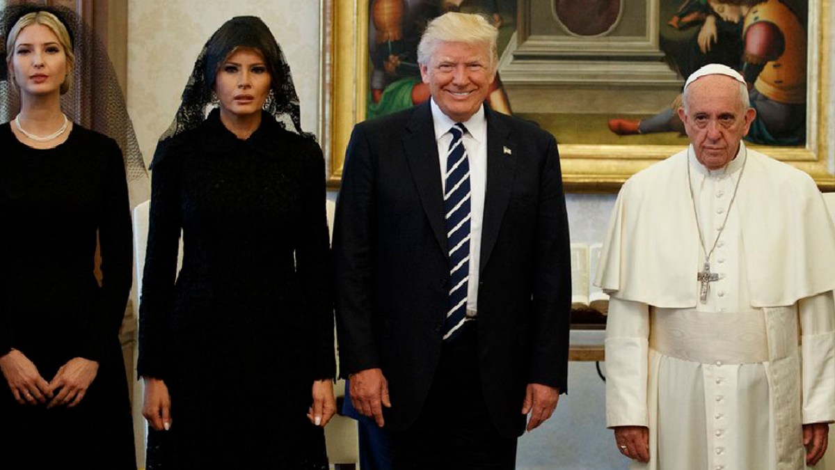 WEB3 IVANKA MELANIA TRUMP POPE FRANCIS AFP