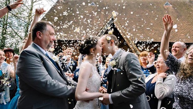 JESSICA TAYLOR BEARMAN WALKS DOWN THE AISLE