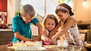 KIDS COOKING IN KITCHEN