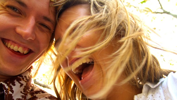 COUPLE LAUGHING