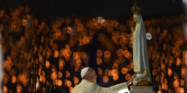 OUR LADY OF FATIMA;POPE FRANCIS