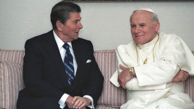 POPE JOHN PAUL II AND PRESIDENT RONALD REAGAN