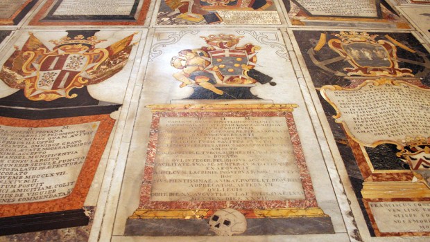 FLOOR OF ST JOHNS CO CATHEDRAL