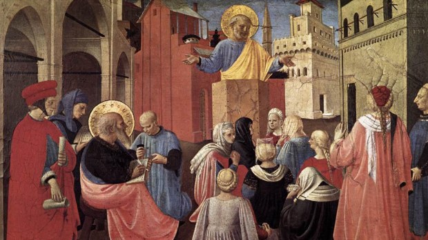 ST PETER PREACHING IN THE PRESENCE OF ST MARK