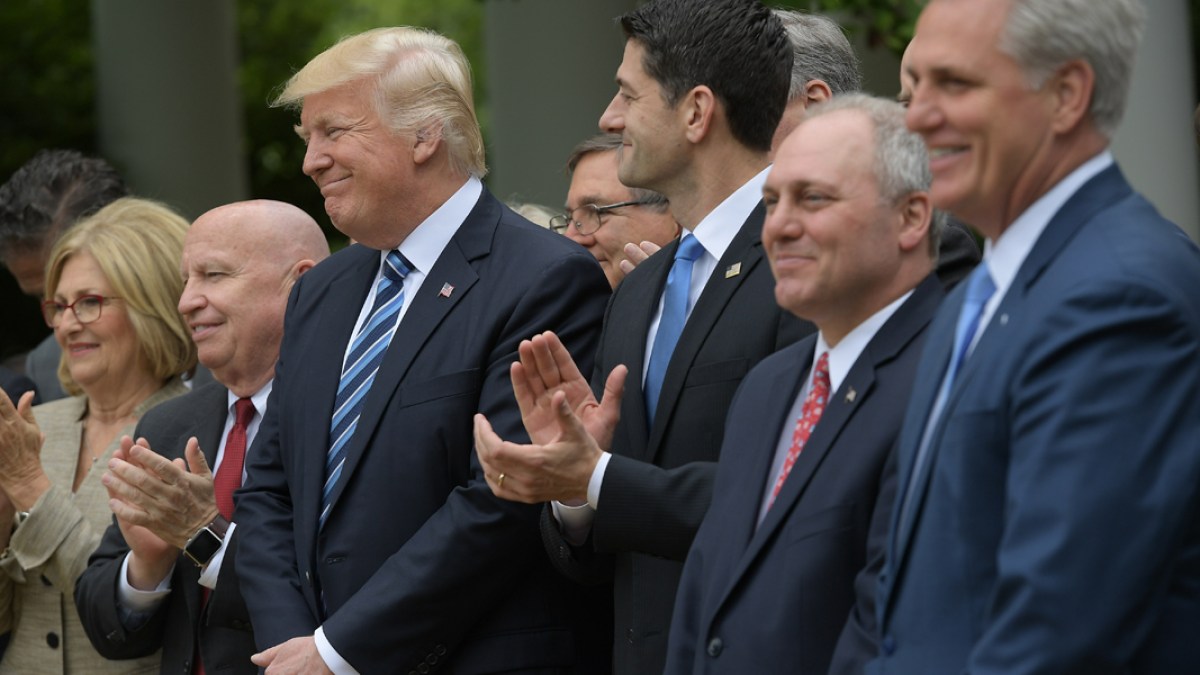 PRESIDENT TRUMP AND SPEAKER RYAN AT THE WHITE HOUSE