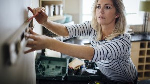 Woman Doing Home Project