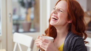 WOMAN LAUGHING