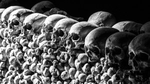 ANCIENT SKULLS,CATACOMBS, CHRISTIAN MARTYRS