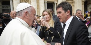 Pope Francis and Antonio Banderas Meet
