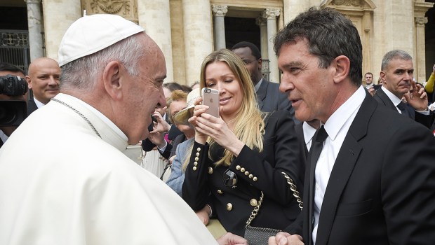 ANTONIO BANDERAS,POPE FRANCIS