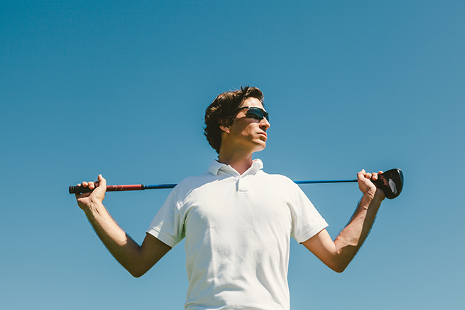 Man with Golf Club