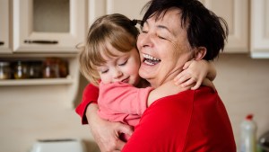 Hugging Grandparent