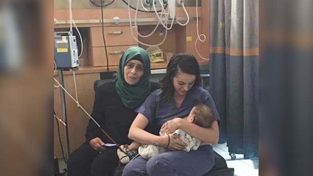 Palestine Nurse Helping