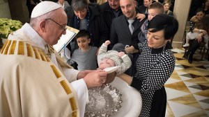 POPE FRANCIS,BAPTISM