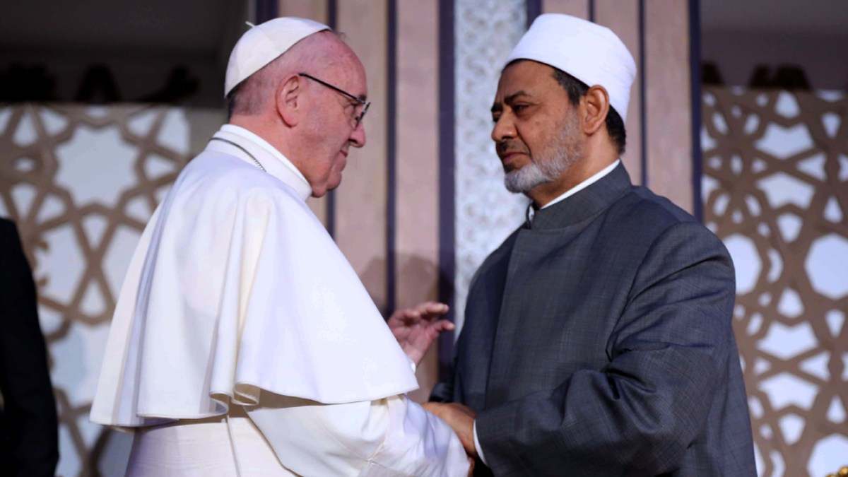 POPE FRANCIS,SHEIKH AHMED A TAYEB
