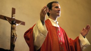 PRIEST DURING MASS