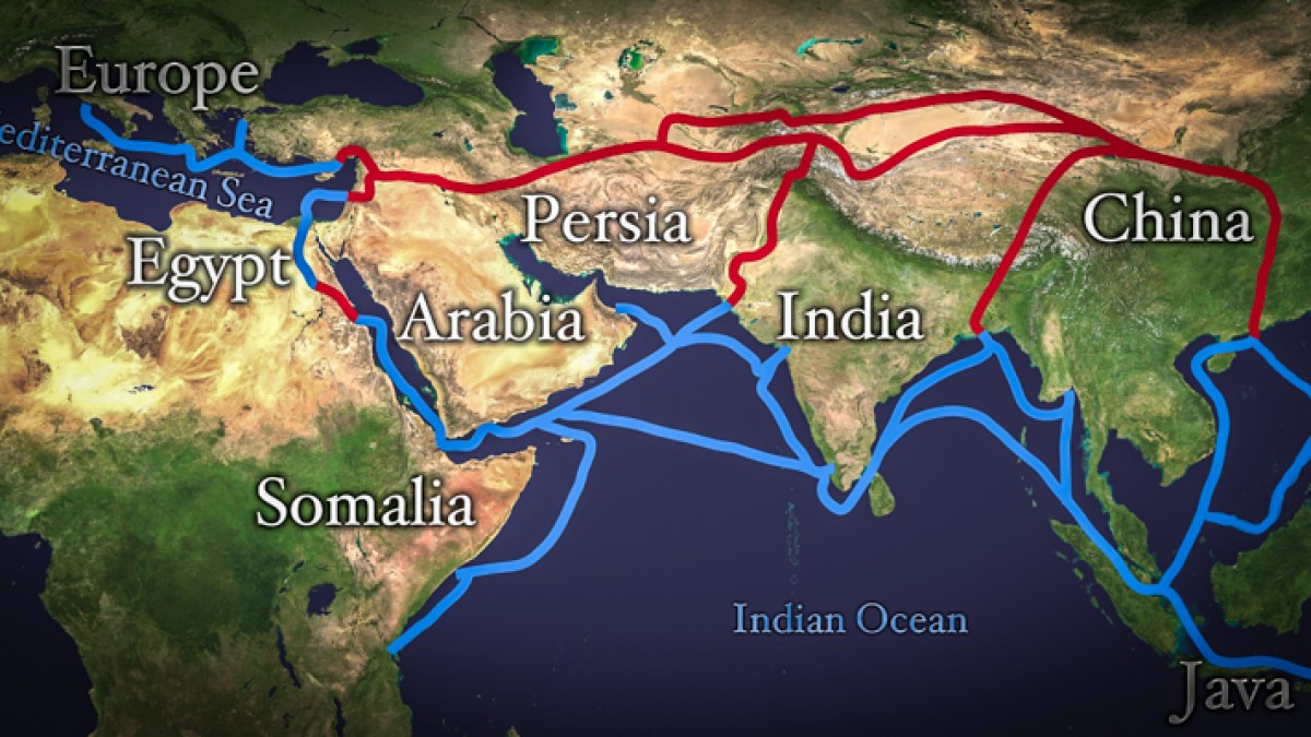 SILK ROAD ROUTE,MAP