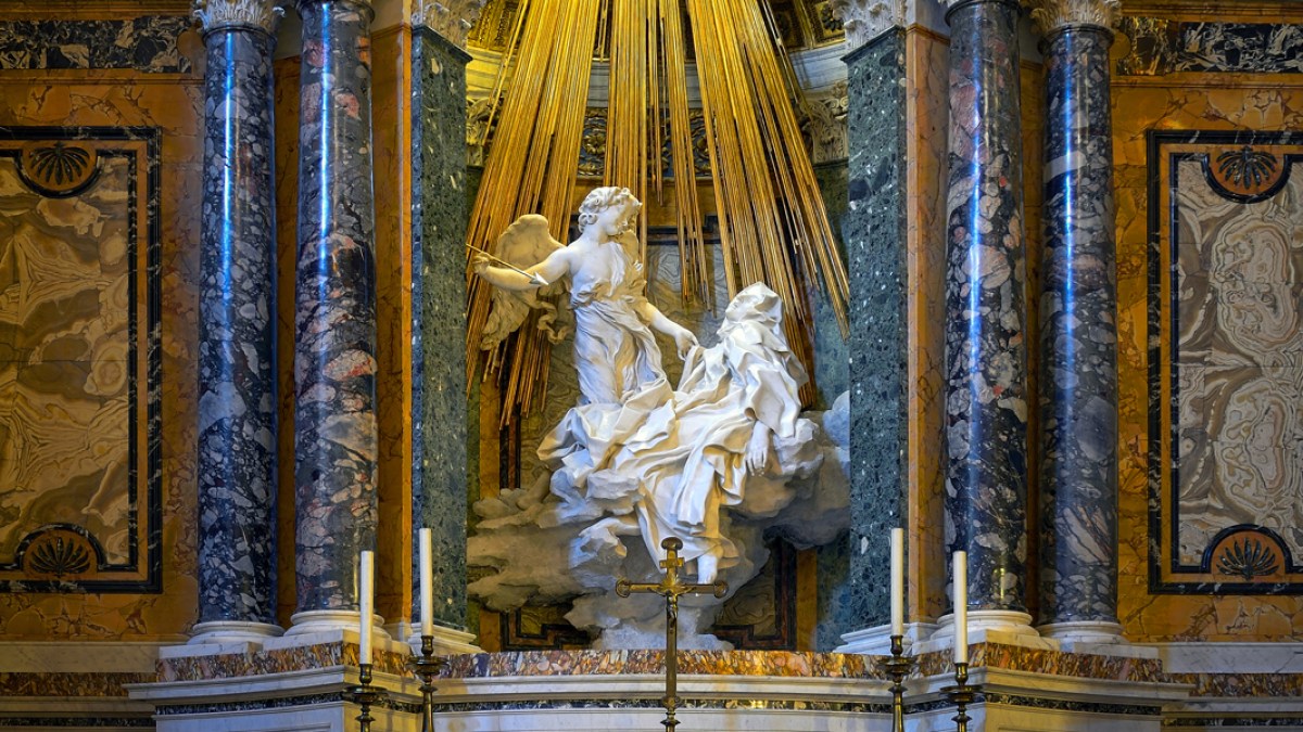SAINT TERESA ECSTACY STATUE