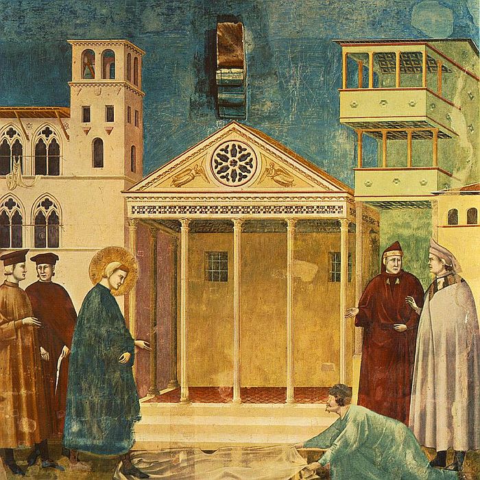 700px-Giotto_-_Legend_of_St_Francis_-_-01-_-_Homage_of_a_Simple_Man