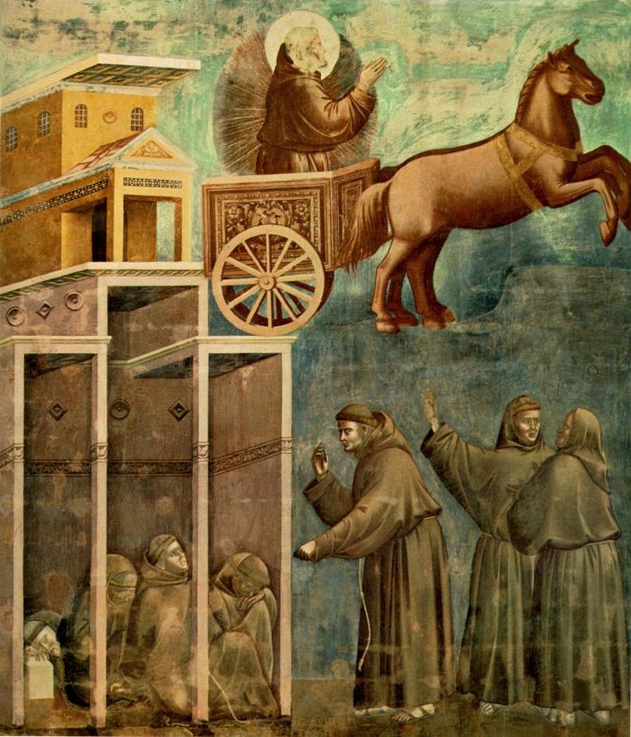 700px-Giotto_-_Legend_of_St_Francis_-_-08-_-_Vision_of_the_Flaming_Chariot