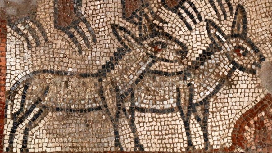 ANCIENT MOSAIC,ISRAEL