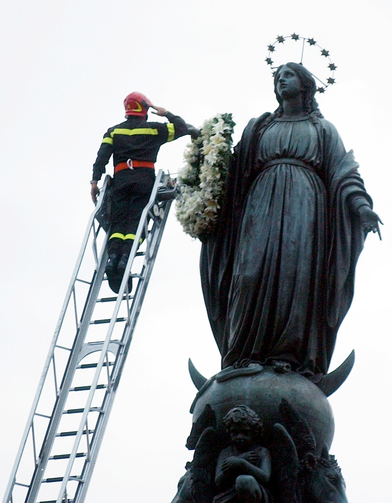 ITALY FIREFIGHTER BLESSED MOTHER