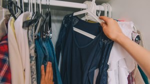 Clothes in Closet