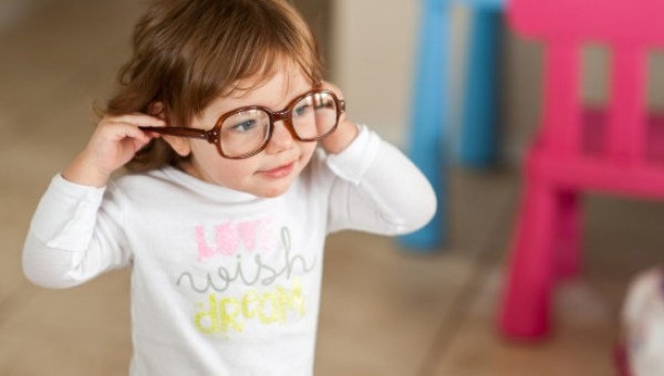 Little Girl Wearing Glasses