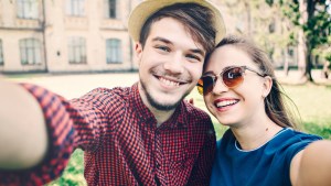 YOUNG COUPLE,MARRIED,SELFIE