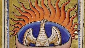 PHOENIX DETAIL FROM ABERDEEN BESTIARY