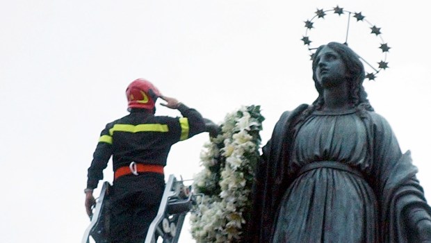 ITALY FIREFIGHTER BLESSED MOTHER
