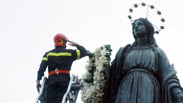ITALY FIREFIGHTER BLESSED MOTHER