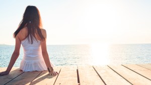 Woman on Dock