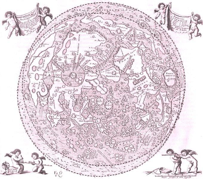 Hevelius_Map_of_the_Moon_1647_Tinted_Public_Domain