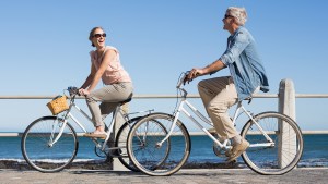 Couple Biking