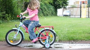 Little Girl Biking