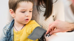 Boy Getting Blood Pressure Checked