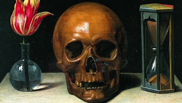 SKULL,FLOWERS,HOUR GLASS