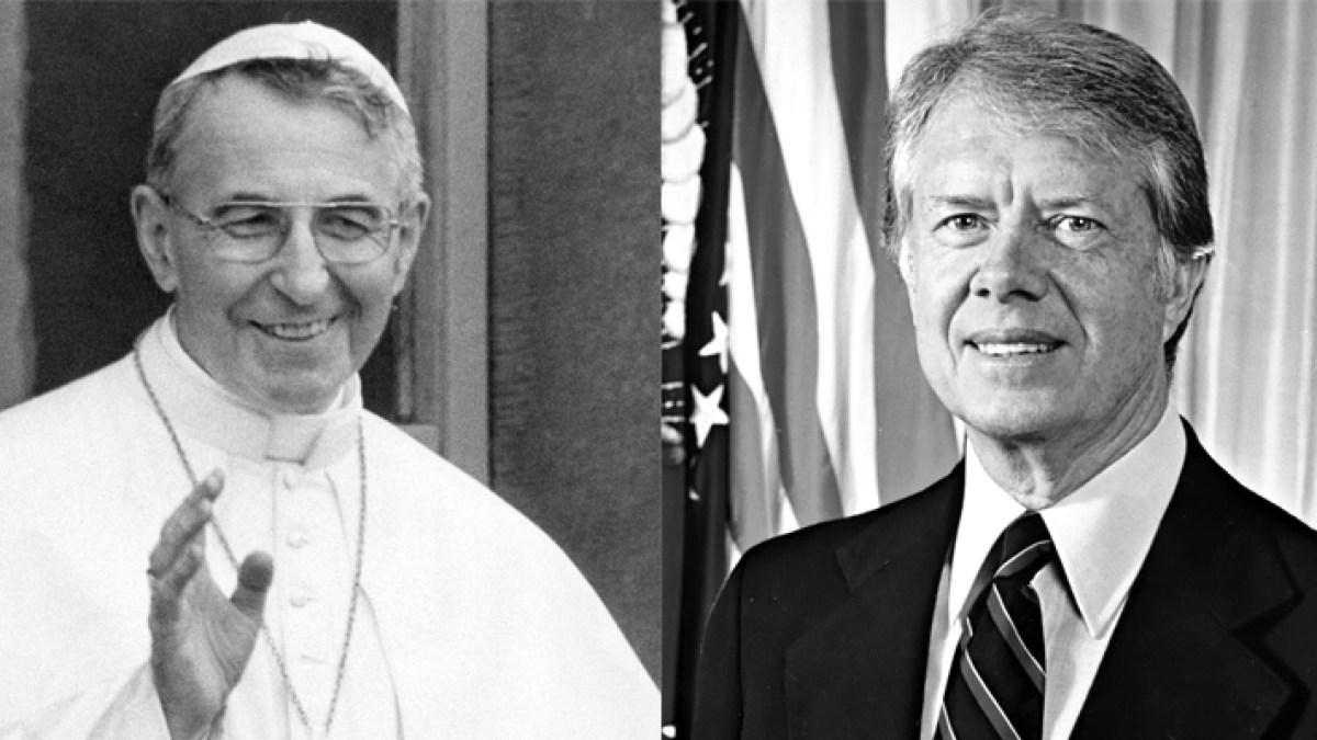 POPE JOHN PAUL I,PRESIDENT JIMMY CARTER