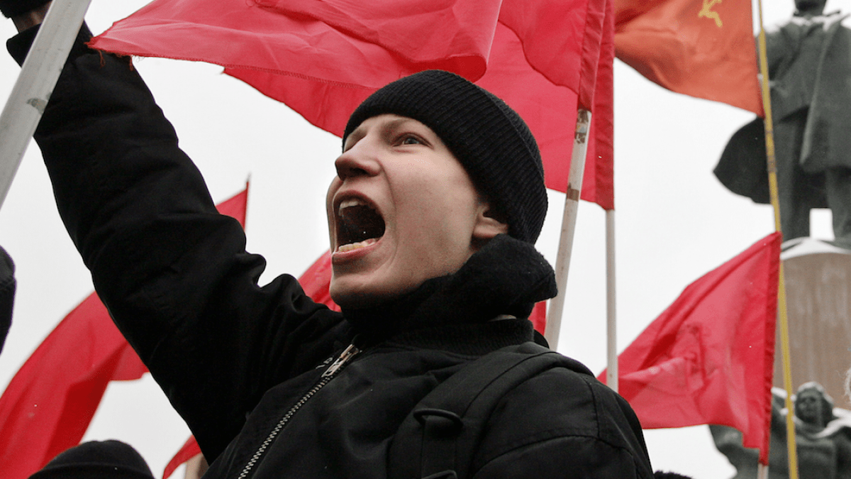 young radical protesters